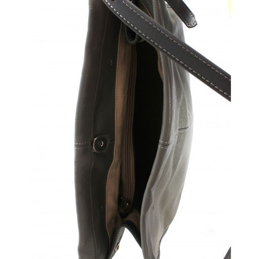 Сумка женская натуральная кожа XYN-3616, 1отд+еврокарман, регул/ручки, серый 264899 - Adelia фото 3