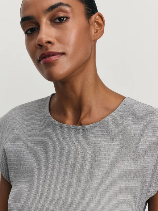 Топ из рельефной ткани со сборками / Zarina  фото 6