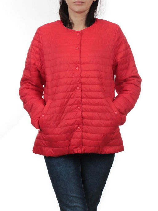 K-527 RED Куртка демисезонная стеганая женская (70 гр. холлофайбер) - Fashion фото 3