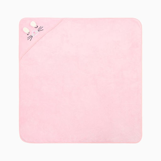 Полотенце-уголок LoveLife Дружок, цв. розовый, 80х80 см, 100% пэ, микрофибра 280 г/м2  фото 3