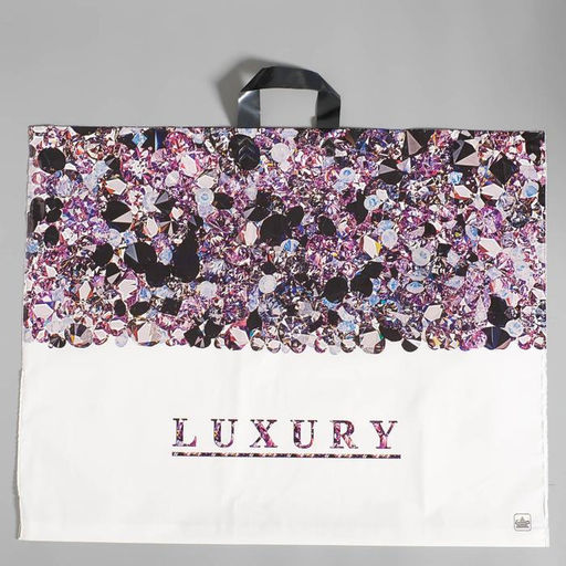 Цена за 25 шт. Пакет «Лакшери» полиэтиленовый, с петлевой ручкой, 70×55 см, 90 мкм