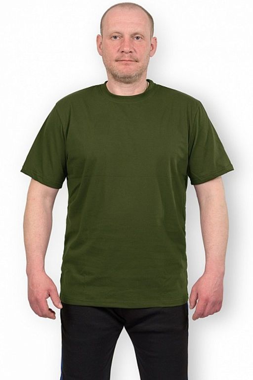 Футболка мужская, хаки (67-7) - Плиона фото 2