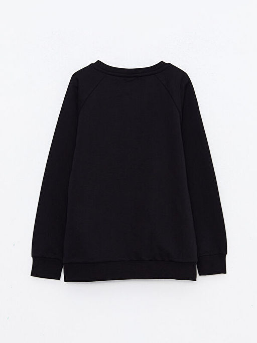 Bisiklet Yaka Basic Uzun Kollu Erkek ?ocuk Sweatshirt - Waikiki фото 2