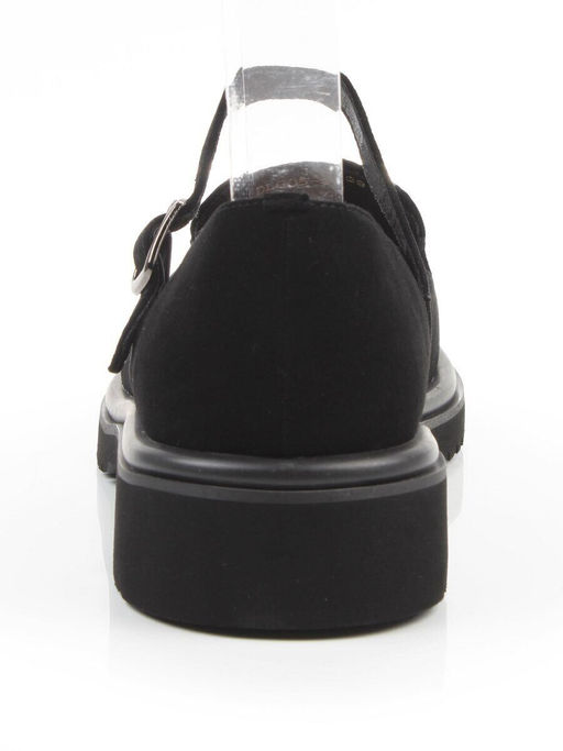 06-DLG05-3 BLACK Туфли женские (натуральная замша)