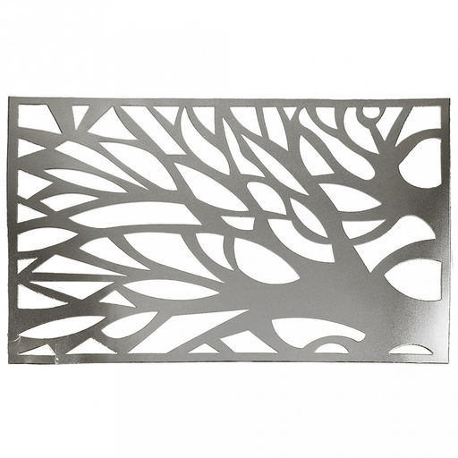 Салфетка декоративная Дерево 30х45см ПВХ, серебро (Китай)
