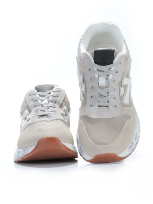 05-6026-209 BEIGE/GRAY Кроссовки женские (искусственные материалы) - No name фото 13