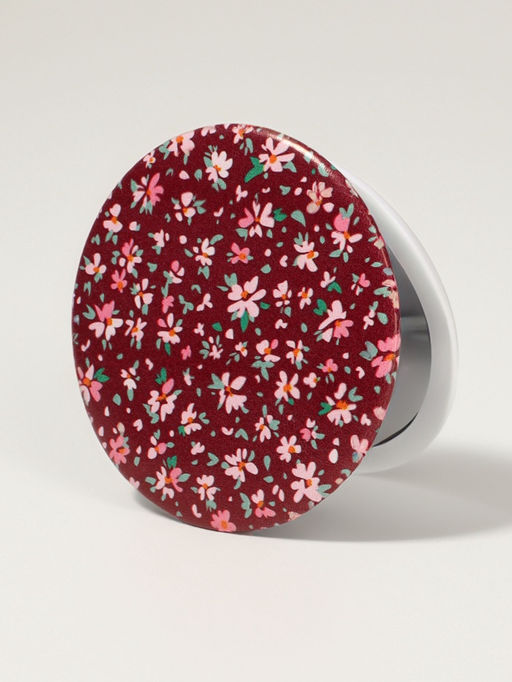 Зеркало складное «Цветочная поляна», d=7.5 см, с увеличением х2, МИКС