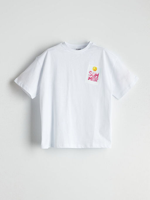 Bisiklet Yaka K?z ?ocuk Ti??rt