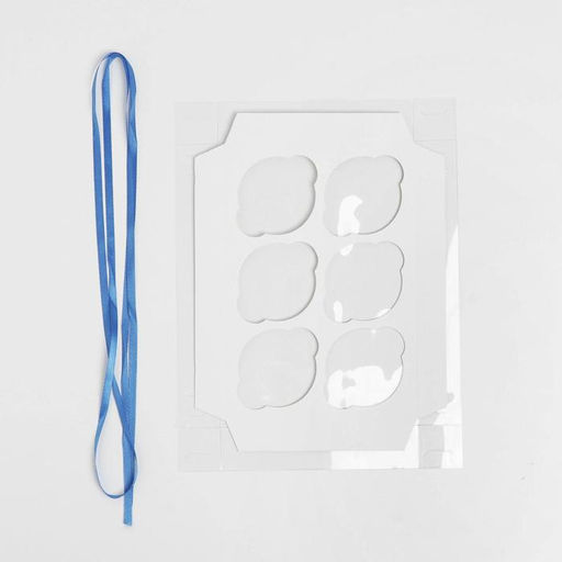 Цена за 5 шт. Коробка для капкейков, кондитерская упаковка с пластиковой крышкой, 6 ячеек 23 февраля, 23?16?10 см