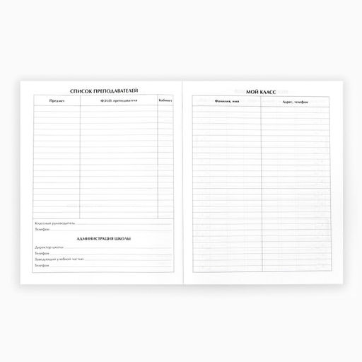 Цена за 3 шт. Дневник школьный 1-11 класс, в мягкой обложке, 40 л «Без дизайна»