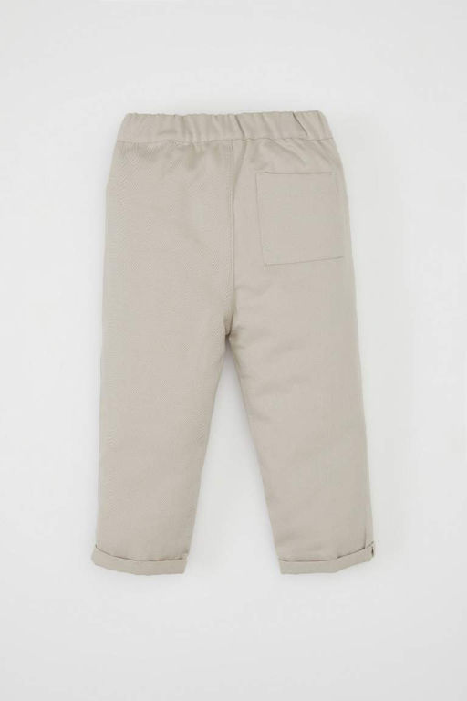 Прямые габардиновые брюки для маленьких мальчиков - Defacto фото 4