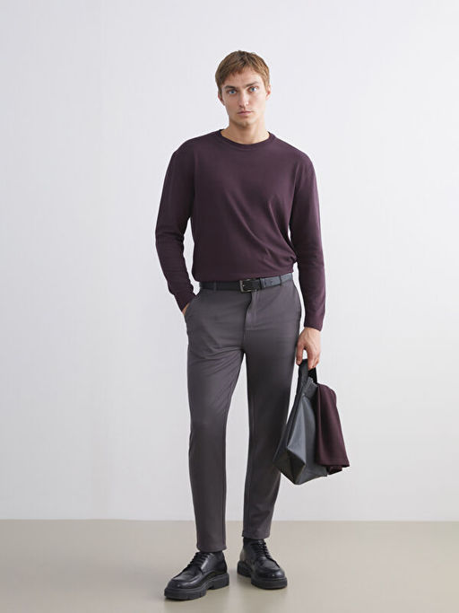 Bisiklet Yaka Erkek Triko Kazak