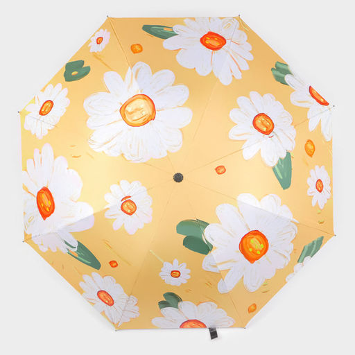 Зонт механический Цветочный букет, эпонж, 4 сложения, 8 спиц, R = 49 см, цвет МИКС - Simaland фото 5