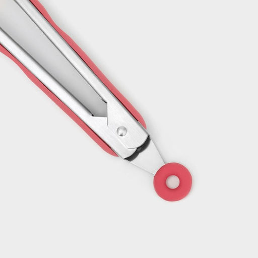 Щипцы кухонные Доляна «Лист», 23×3.5 см, розовые