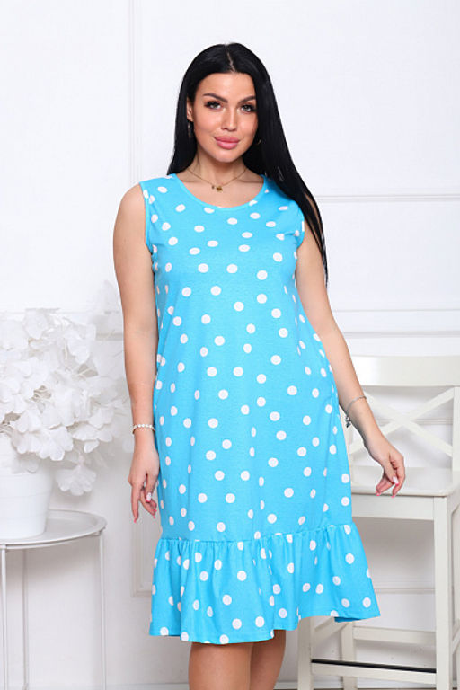 Сарафан с карманами, бирюза (905-2) - Плиона фото 11