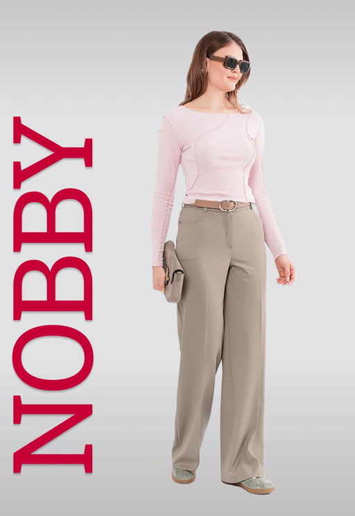 NOBBY, Женские брюки 41-204/5 (серо-зеленый)  фото 7