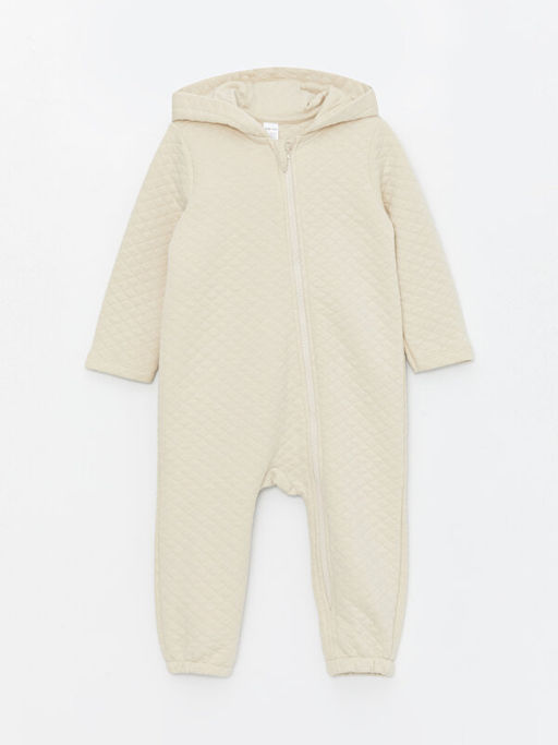 Kap??onlu Uzun Kollu Erkek Bebek Tulum