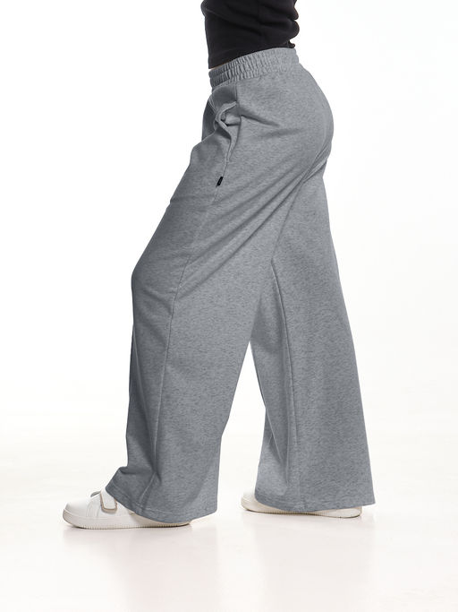 Брюки со стрелками для девочки подросткам 22-2009 темно-серый меланж - Mini maxi фото 2