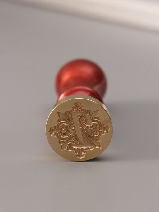 Печать для сургуча с пластиковой ручкой «Буква I на вензеле», 2.5×2.5×6.3 см