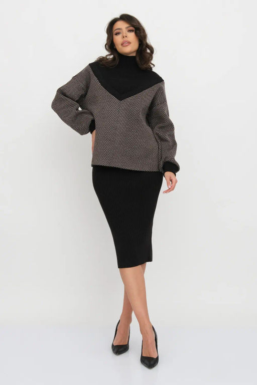 ЗЛАТА Костюм М 3306/кофе