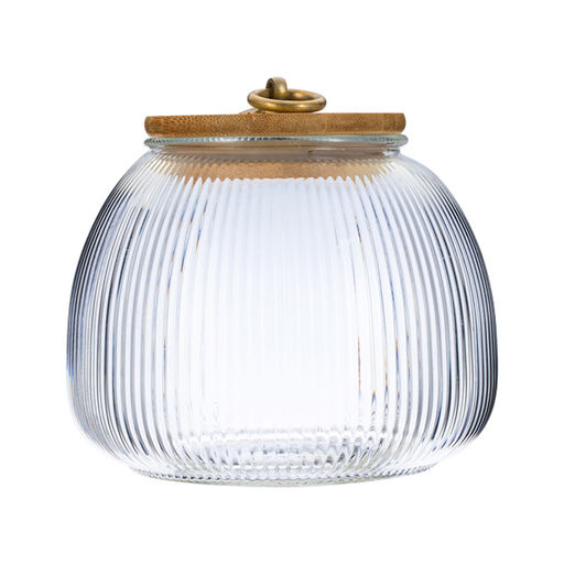 Банка 950 мл стеклянная с бамбуковой крышкой,Linea LANTERN арт. 93-HO-LA-02-950