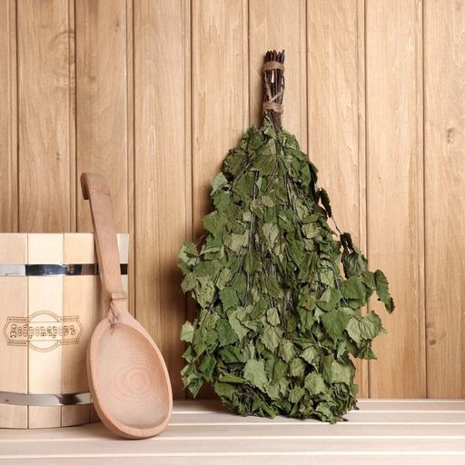 Цена за 15 шт. Веник березовый "Добропаровъ" ПРОМО фасовка 15 шт