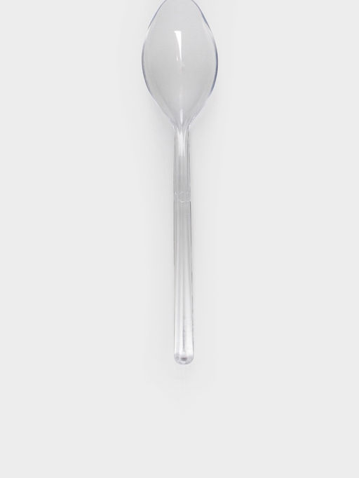 Цена за 8 шт. Ложка одноразовая для фуршета, набор 50 шт., 10 см, пластик, прозрачная