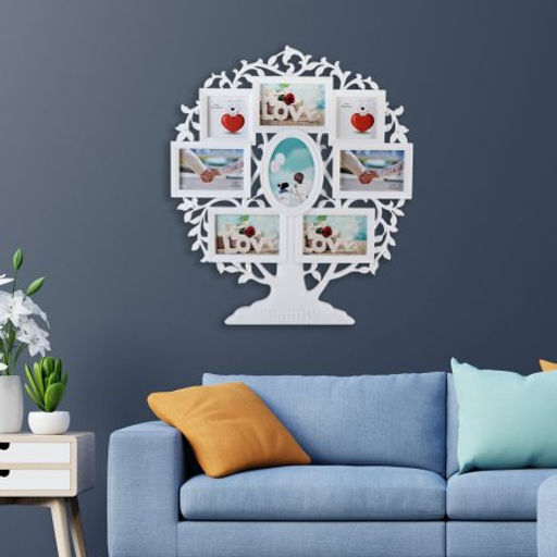 Фоторамка коллаж Дерево 50х59 см / 8805 /уп 12/ 8 фото белая - Галеонтрейд фото 2