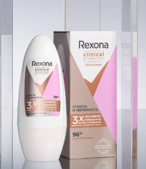 РЕКСОНА CLINICAL PROTECTION део-ролл жен Без запаха 50мл
