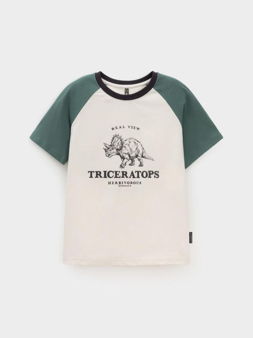 КР 302849/светло-бежевый 0783 к606 фуфайка (футболка) для мал