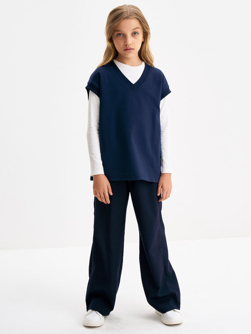 Темно-синий жилет