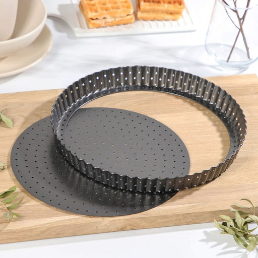 Форма для выпечки Доляна Galaxy, 26×3 см, разъёмная, перфорированная, антипригарное покрытие