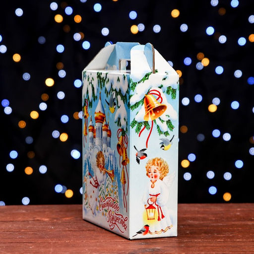 Цена за 5 шт. Подарочная коробка Рождество , 16,8 х 6,8 х 20,9 см - Simaland фото 4