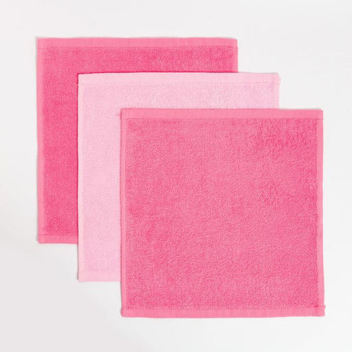 Салфетки махровые декоративные Этель Beauty, 3 шт., 30?30 см, хлопок 100%, розовые  фото 4