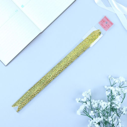 Цена за 20 шт. Подарочный Бант - бабочка №1.8, золотистый, для упаковки подарков