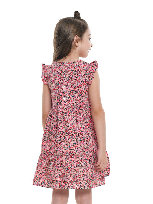 Платье с карманами детский сад UD 7680 цветы/т.розов - Mini maxi фото 7