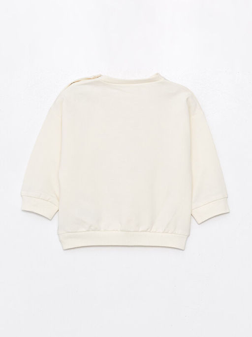 Bisiklet Yaka Uzun Kollu Bask?l? Erkek Bebek Sweatshirt ve E?ofman Alt 2li Tak?m - Waikiki фото 3