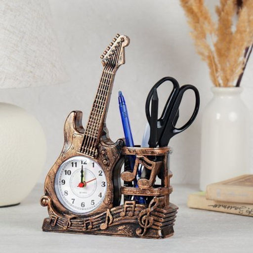 Часы настольные Гитара 14,5х5х22 см / F537 /уп 120/ - Галеонтрейд фото 2