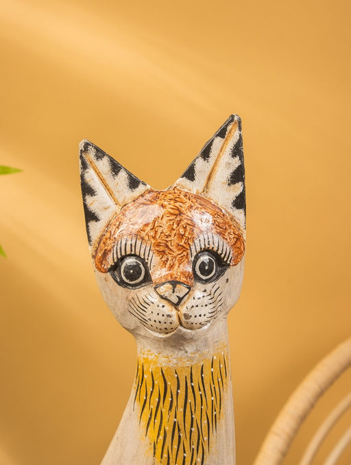 Сувенир «Кошка», 60×14×6 см, дерево, МИКС