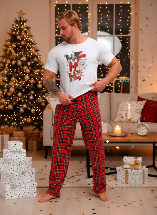 Пижама мужская, модель 218, трикотаж (46 размер, Новый год) - Ивановотекстиль фото 3