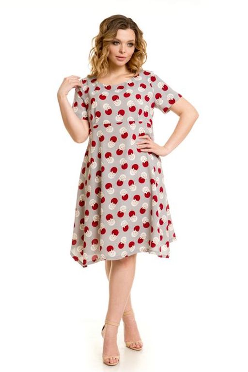 Платье 883 красные круги - Novita фото 2