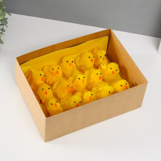 Фигурка пасхальная «Цыпа пушистая», набор 15 шт., 7.5×5×5 см