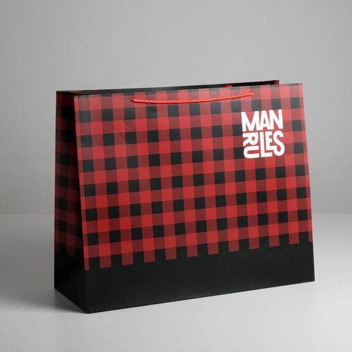 Пакет ламинированный Man rules, XL 49 40 19 см - Дарите счастье фото 6