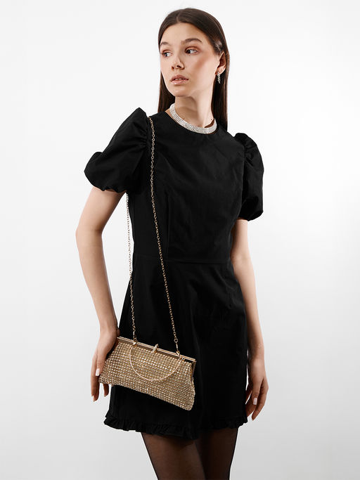 LACCOMA сумка STH01629-золотой стразы хлопок