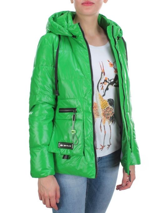 8266 GREEN Куртка демисезонная женская BAOFANI (100 гр. синтепон) - Fashion фото 6