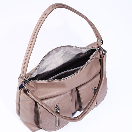 Сумка-тоут на молнии, 3 наружных кармана, цвет бежевый - Simaland фото 7