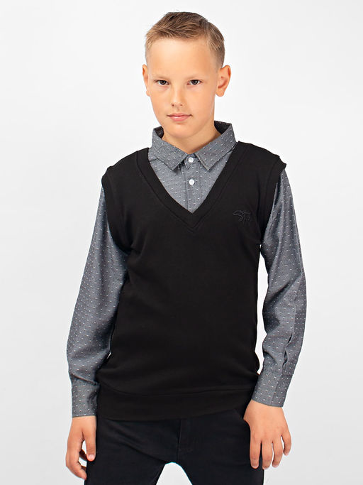 Джемпер-обманка для мальчика Соль&Перец уценка  фото 2