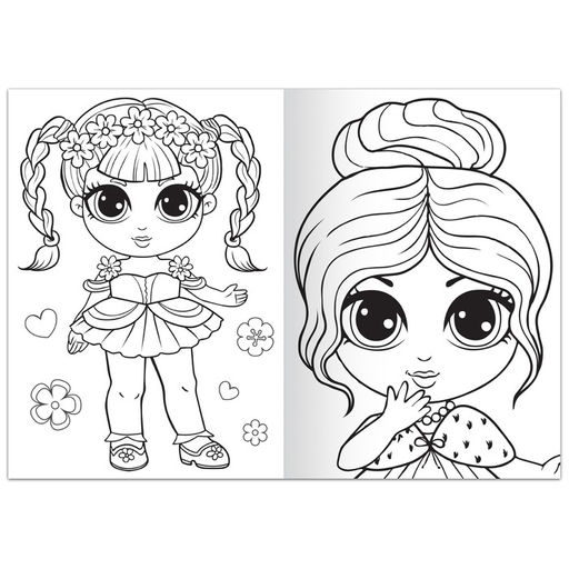 Раскраска Стильные девчонки, 68 стр., формат А4 - Буква-ленд фото 2
