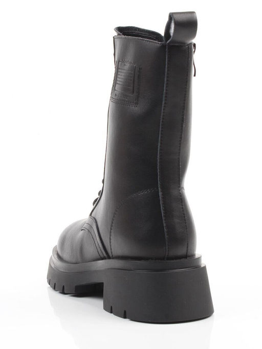 04-PAX86-1Z BLACK Ботинки зимние женские (натуральная кожа, 100% шерсть)