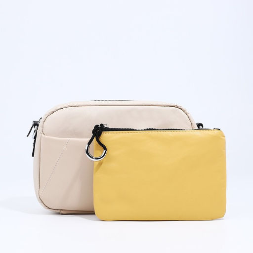 Сумка кросс-боди на молнии, цвет бежевый - Simaland фото 2